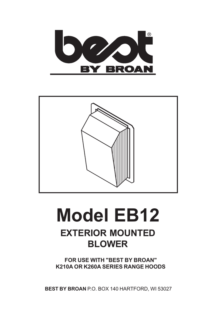 broan 335 blower
