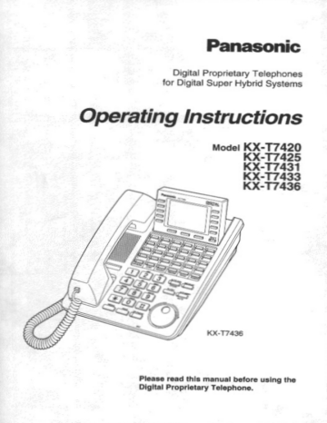 panasonic kx-t7030 programming manual