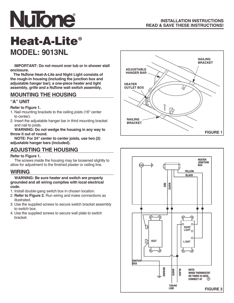 Broan Nutone Wire Diagram Wiring Library