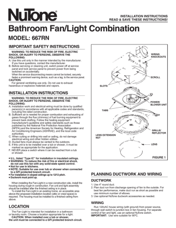 broan bathroom fan instructions