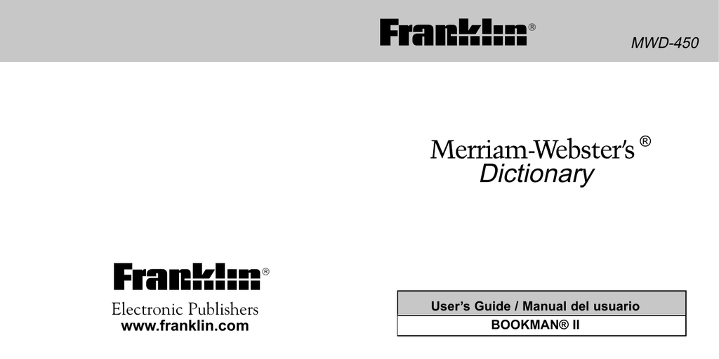 franklin-merriam-webster-mwd-manualzz