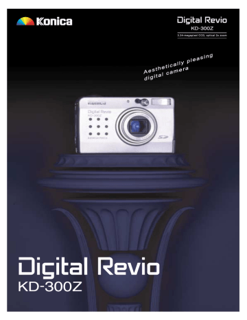 Konica Revio KD-300Z Digital Camera | Manualzz