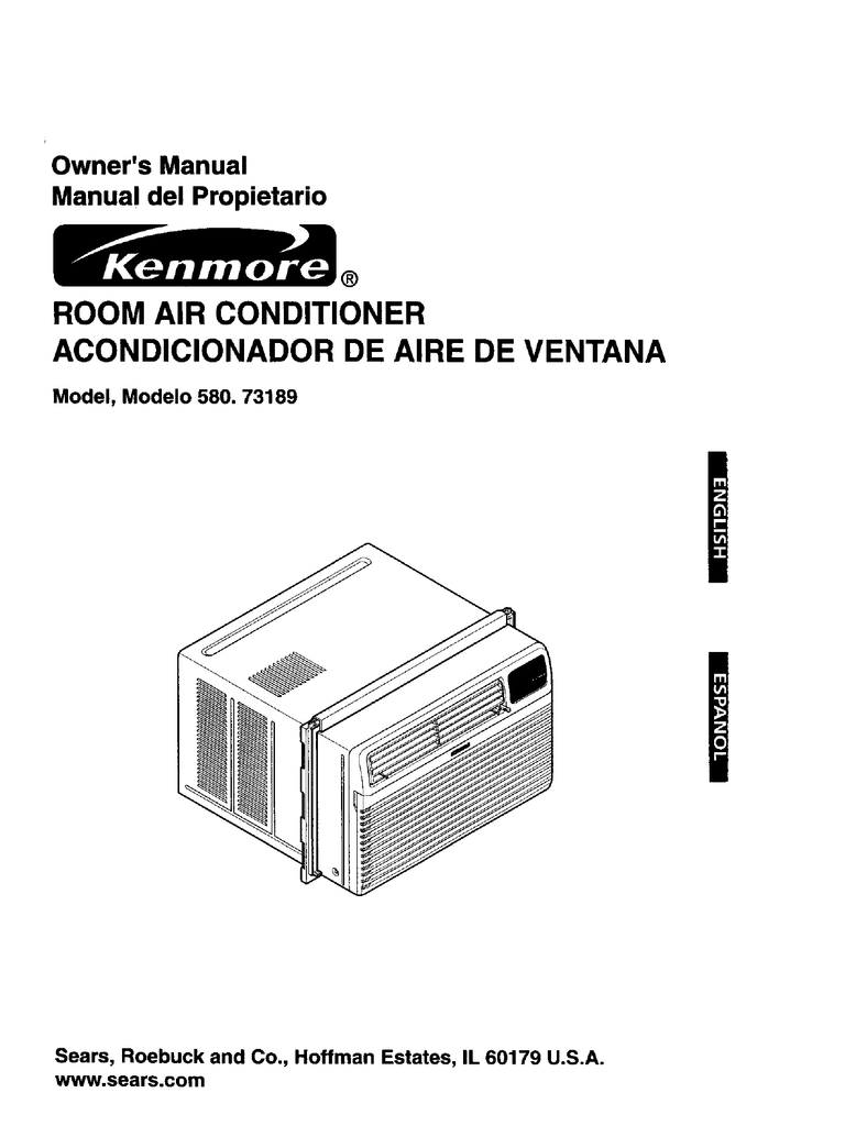 Kenmore 73189 Air Conditioner Manualzz Com