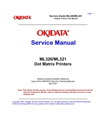okidata microline 320 turbo how to make print darker