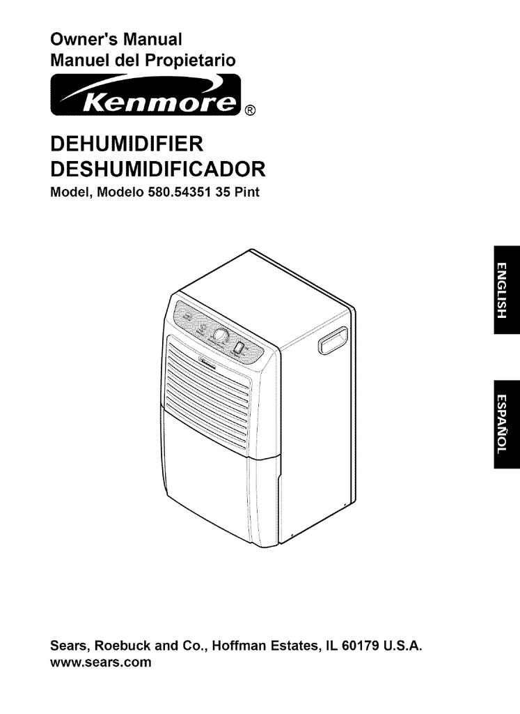 Kenmore 580.54351800 Owner's manual | Manualzz