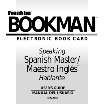 Franklin BES-2019 Dictionary | Manualzz
