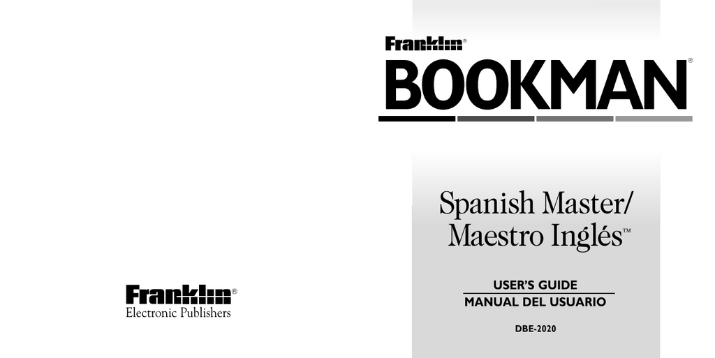 Franklin DBE2020 Dictionary Manualzz