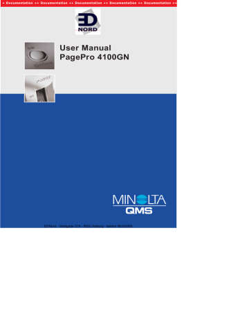 Minolta PagePro 4100GN Laser Printer | Manualzz