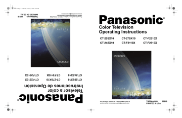INDICE. Panasonic CT 20SX10 | Manualzz