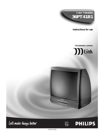 Philips 36PT41B TV | Manualzz