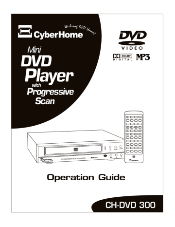 Cyberhome CH-DVD 300 DVD Player | Manualzz