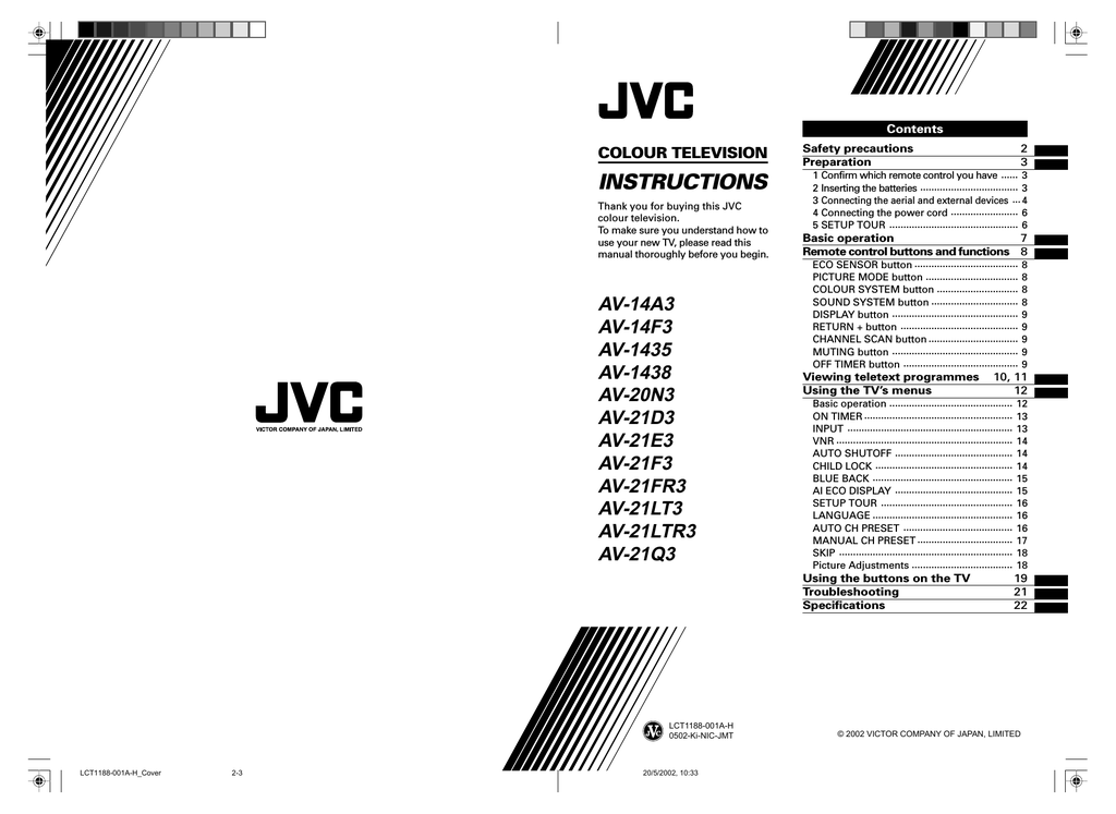 Телевизор jvc av 14a3 схема