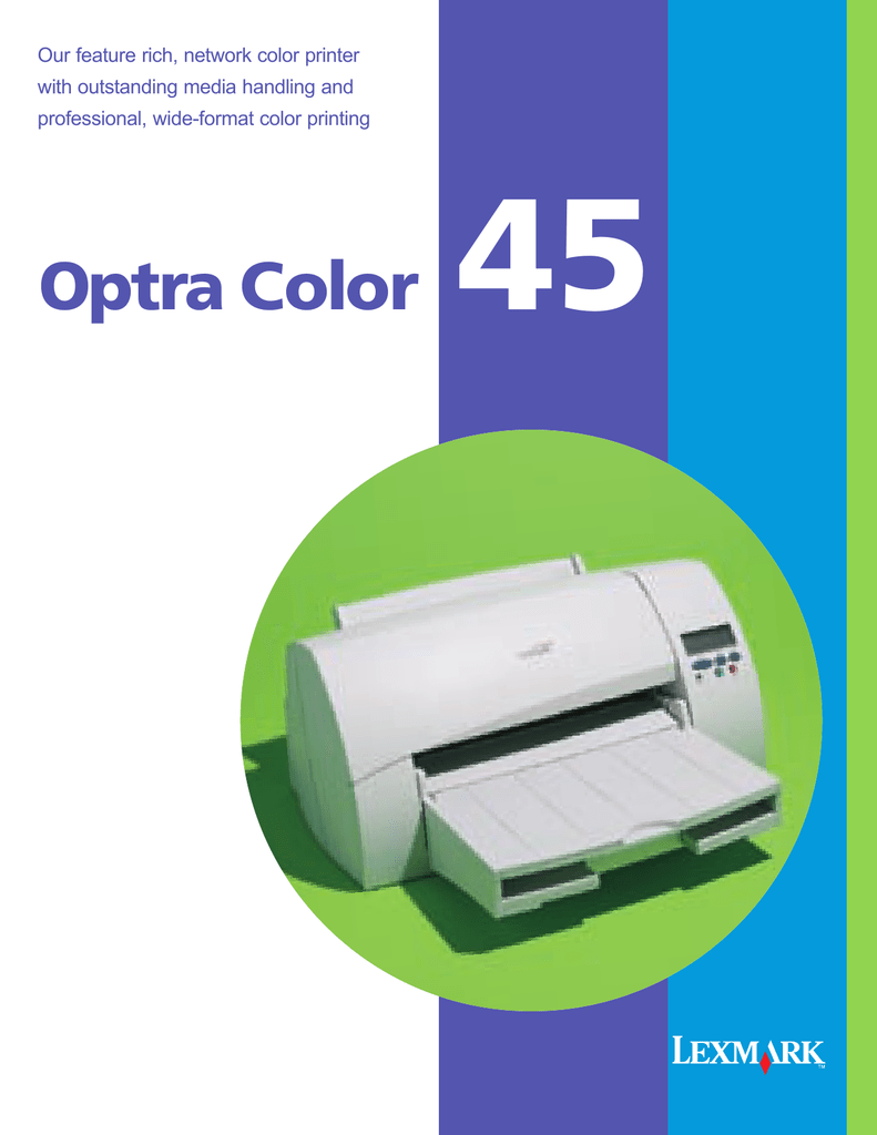 Lexmark Optra 45N InkJet Printer | Manualzz