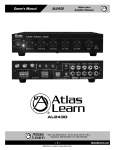 Atlas Learn AL2430 Owner's Manual