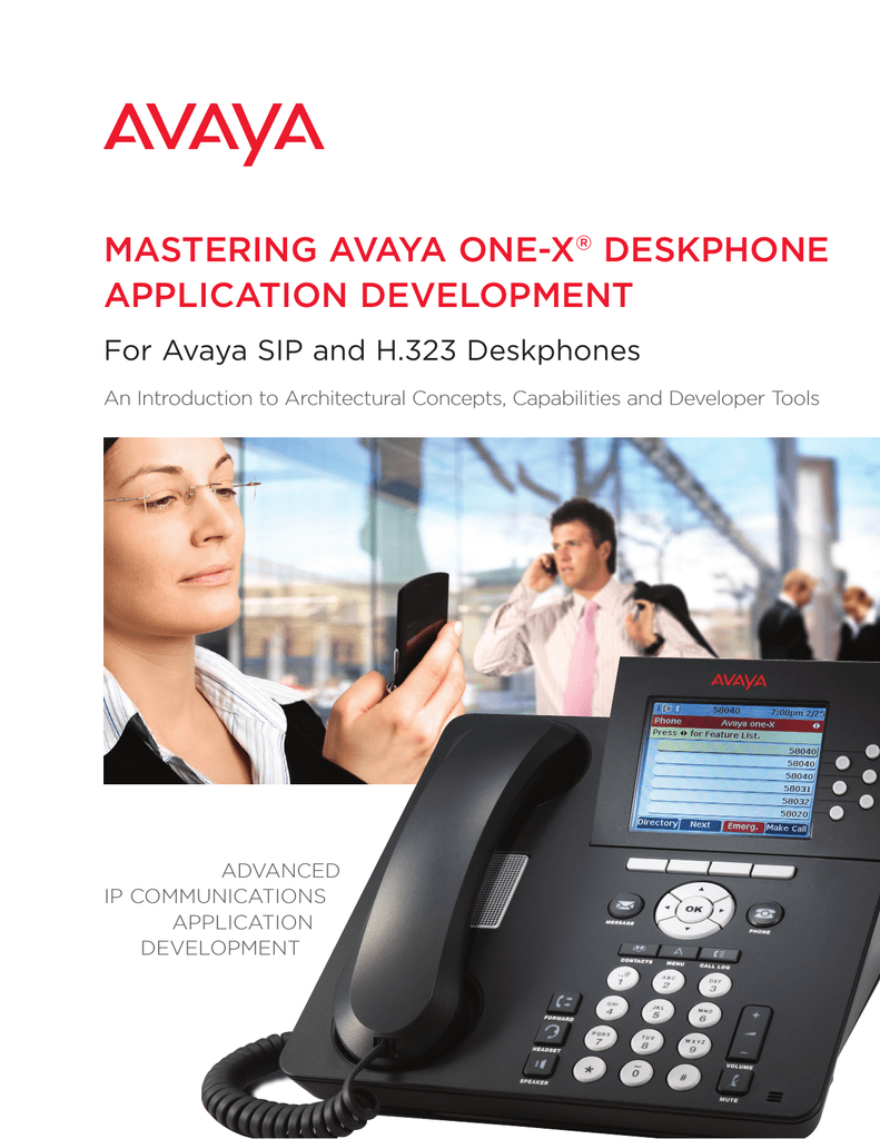 Mastering Avaya one-X® Deskphone Application Development | Manualzz