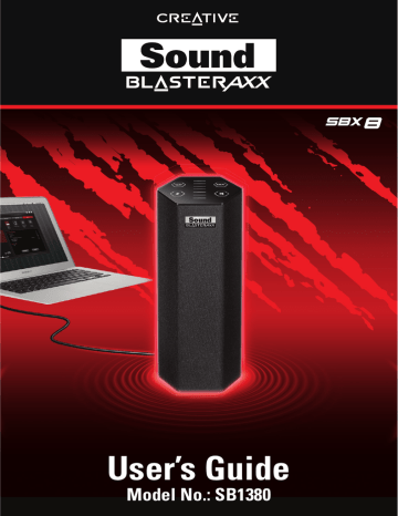 Creative Sound Blasteraxx Sbx 8 User Manual Manualzz
