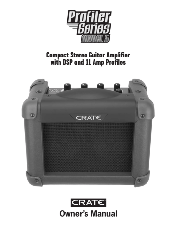 Introduction. Crate Amplifiers 5, Profiler 5 | Manualzz