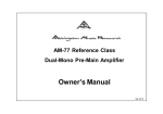 AMR AM-77 Owner's Manual