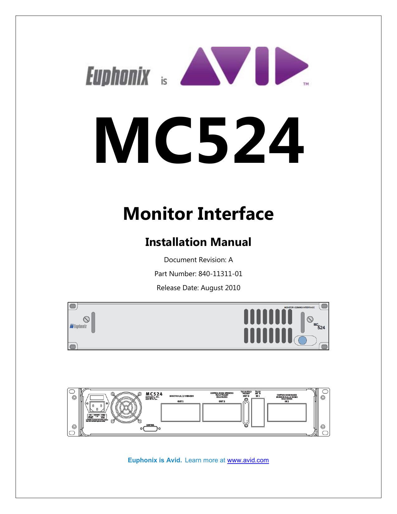 Mc524 Monitor Interface Installation Manual Manualzz