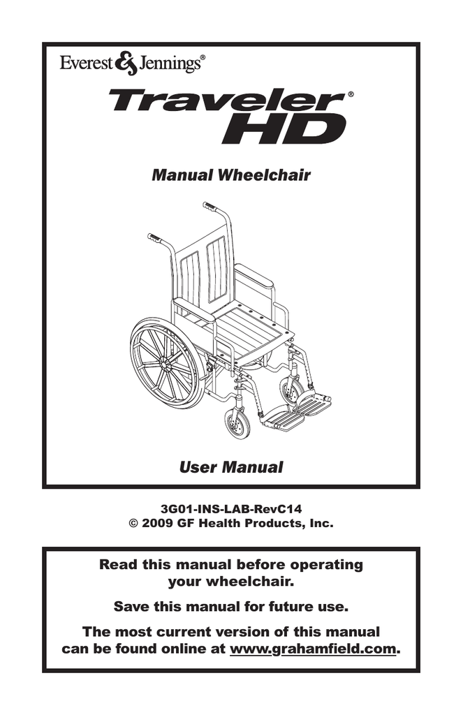 Manual Wheelchair User Manual Manualzz