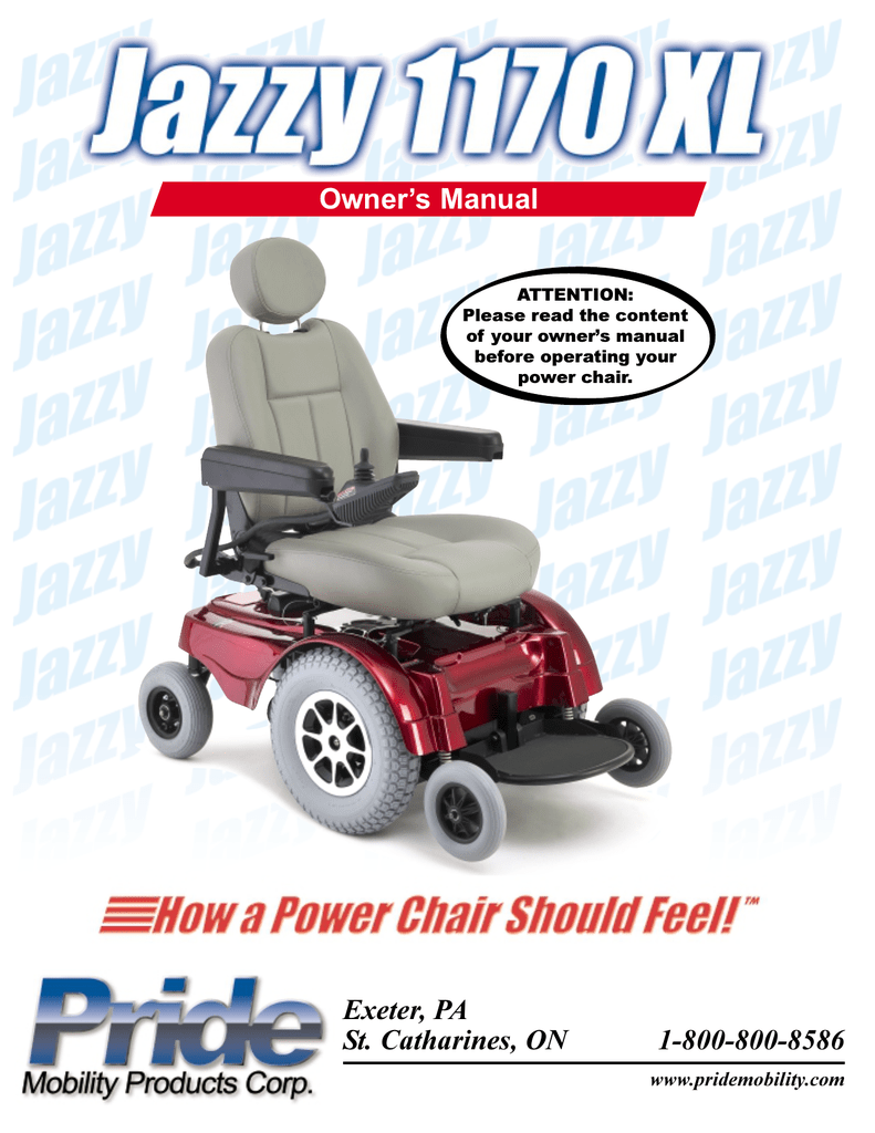 Jazzy 1170 Xl Pride Mobility S Manualzz Com