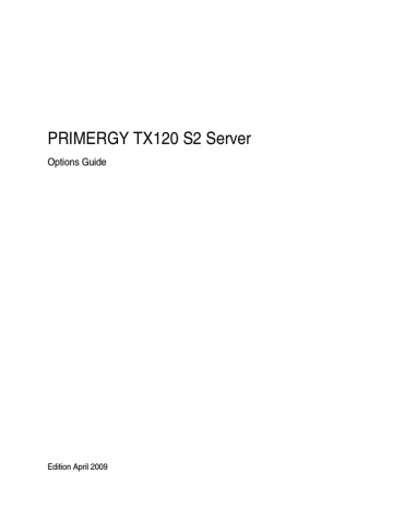 PRIMERGY TX120 S2 - Fujitsu Technology Solutions | Manualzz