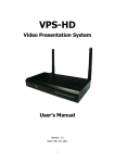 Sinew VPS-HD User`s manual
