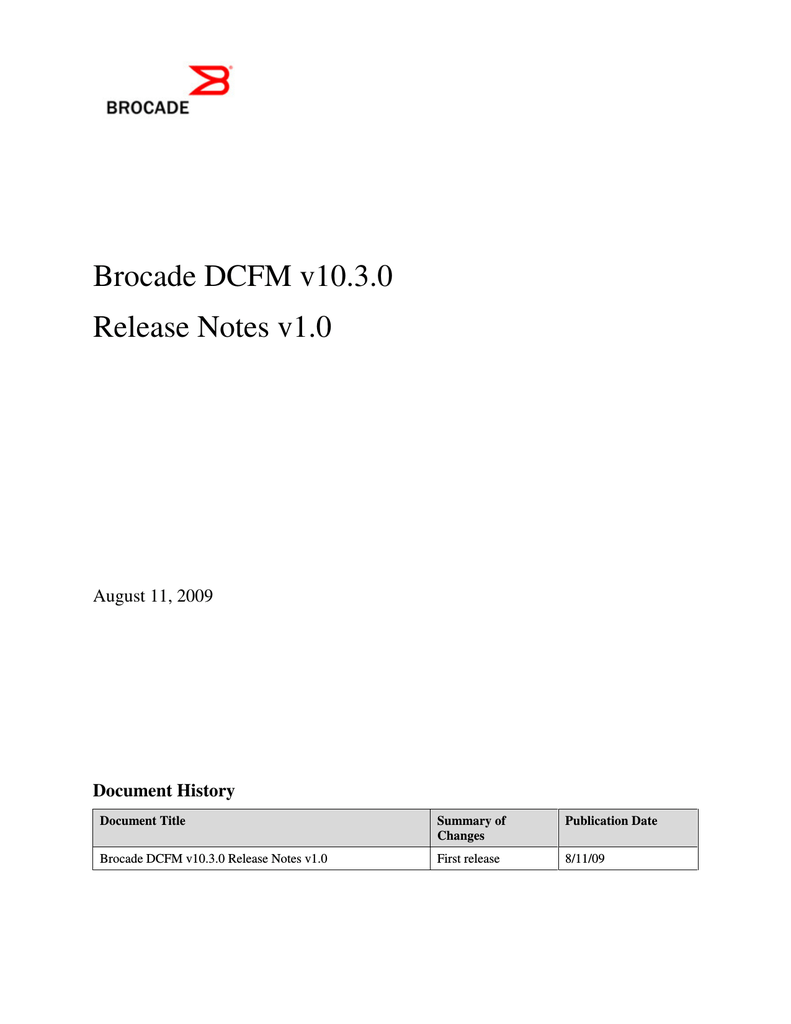 brocade dcfm brocade dcfm