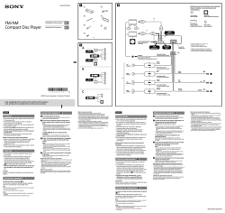 Sony Cdx G1051u Installation Guide Operating Instructions Manualzz 