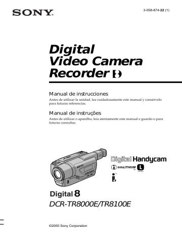 (PROGRAM AE). Sony DCR-TR8000E, DCR-TR8100E | Manualzz