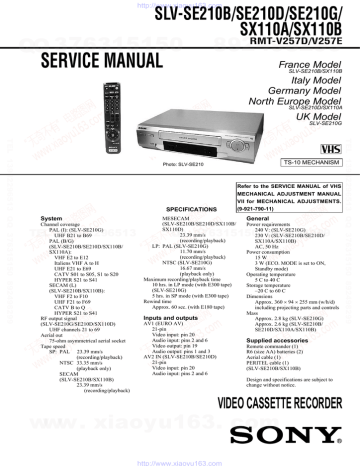 Slv Se210b Se210d Se210g Manualzz