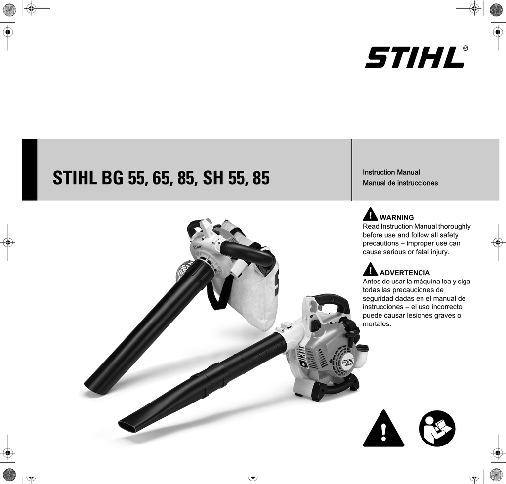 STIHL bg 55, BG 50, Sh 85, BG 65 User manual Manualzz