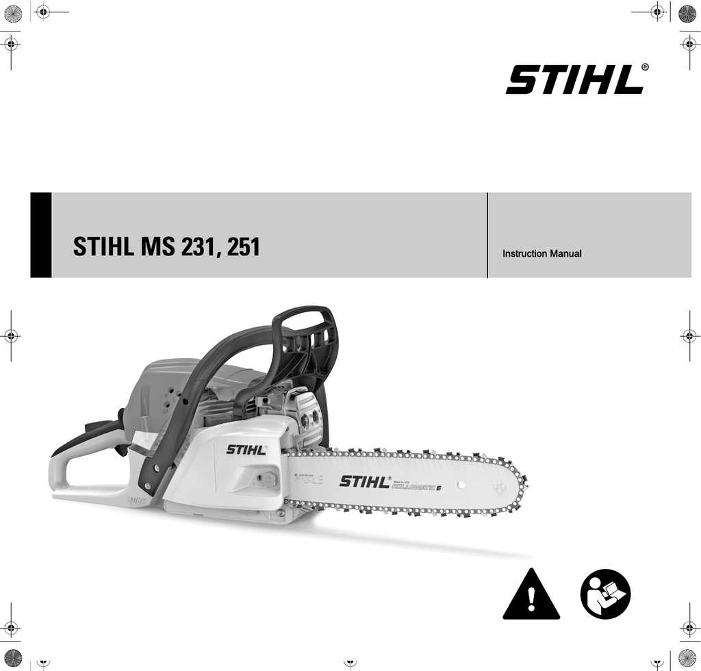Stihl Ms 231 251 Manualzz