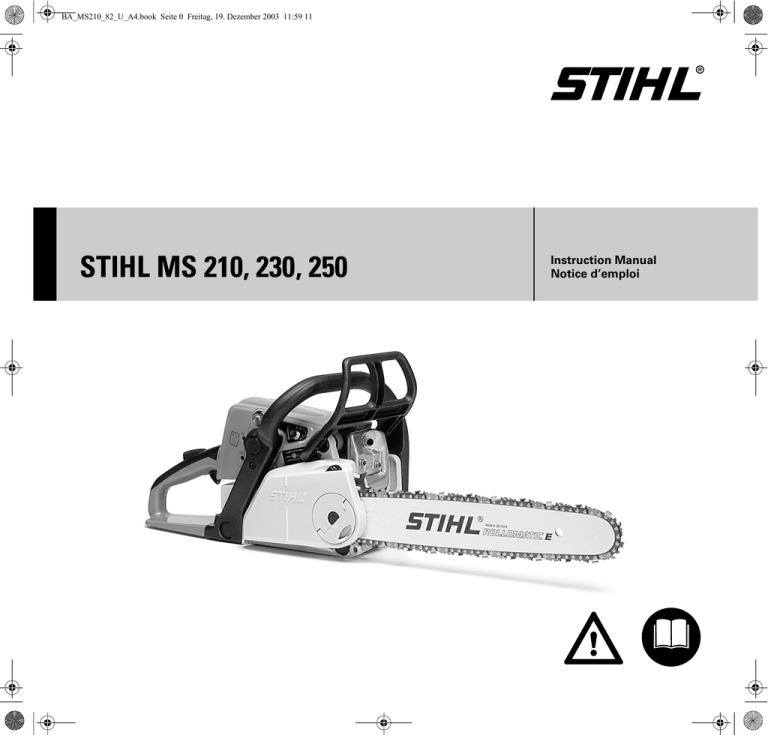 Stihl Ms 210 230 250 Manualzz