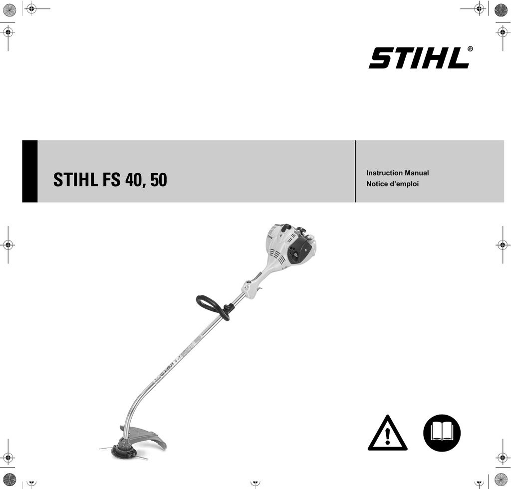 STIHL FS40 FS50 FS 40 50 débroussailleuse notice d/'emploi
