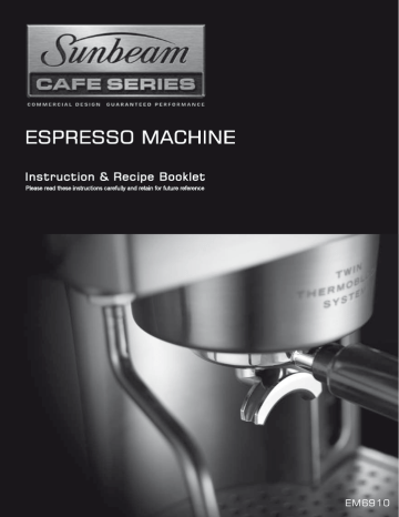 Sunbeam EM6910 Cafe Series 
