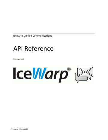 API Reference | Manualzz