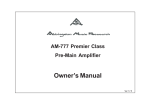 AMR AM-777 Owner's Manual