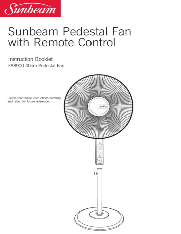 Sunbeam Fa8900 User Manual Manualzz