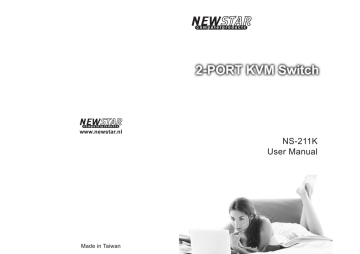 Newstar KVM switch, 2-port, PS/2 User manual | Manualzz