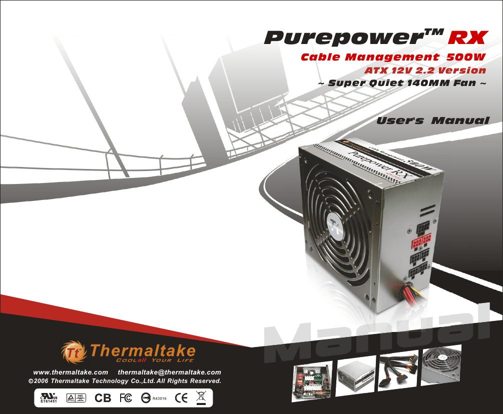 Thermaltake Purepower RX 500W | Manualzz
