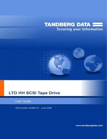 Tandberg Data 3509-LTO tape drive User guide | Manualzz