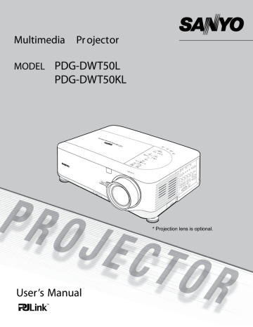 Sanyo PDG-DWT50L User manual | Manualzz