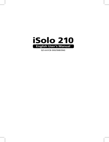 Gigabyte iSolo 210, Silver User`s manual | Manualzz