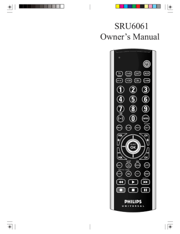 Philips SRU6061/17 Owner's manual Owner's Manual | Manualzz
