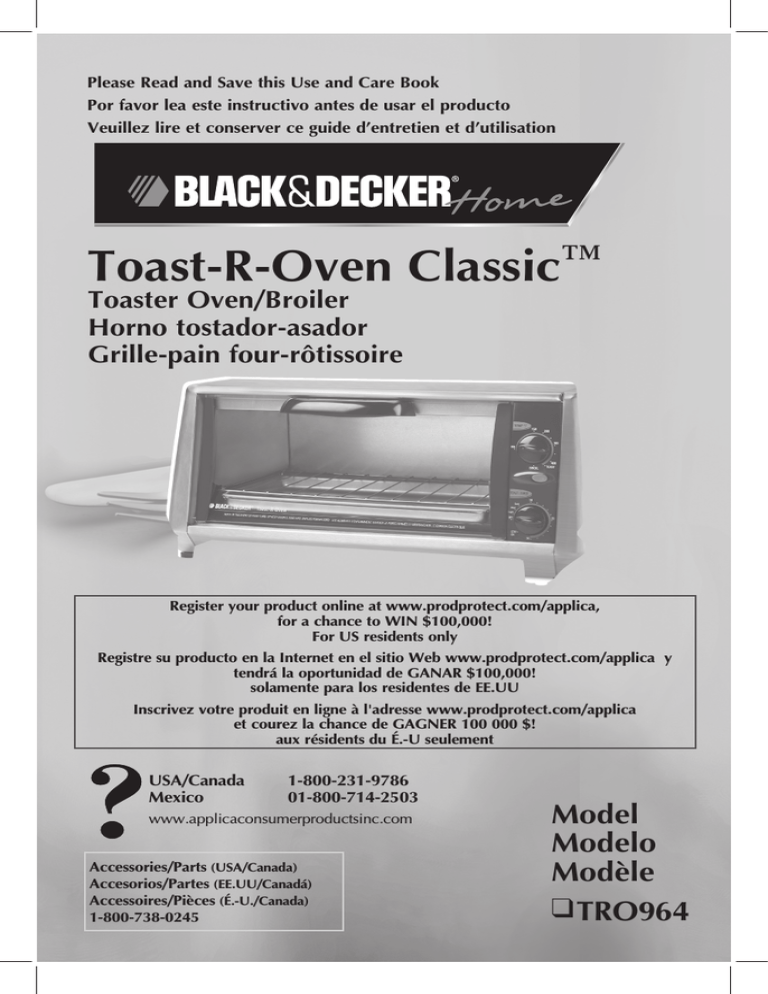 Applica Toast R Oven Classic User Manual Manualzz