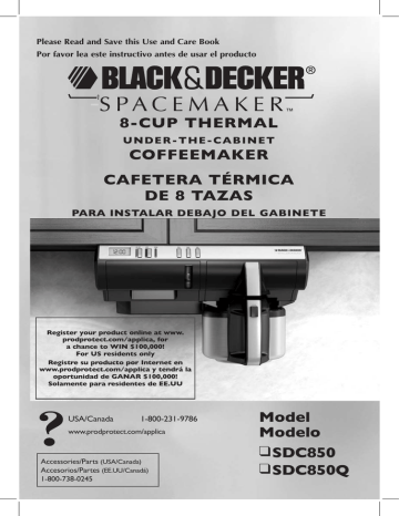 BLACK+DECKER SCM2000BD SpaceMake Under-the-Cabinet 8 Cup