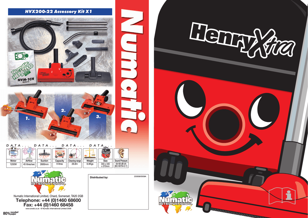 Numatic HVX-200-22 Manual | Manualzz