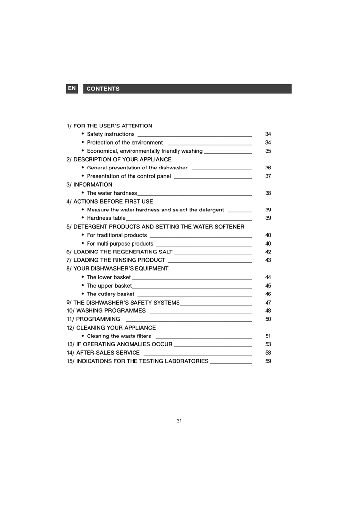 de dietrich dishwasher