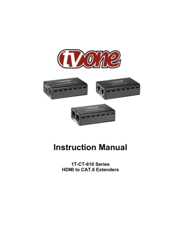 TV One 1T-CT-613 video splitter Instruction manual | Manualzz